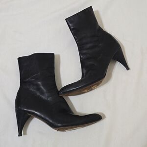 Custom national vintagew women's mens  leather Boots size 38